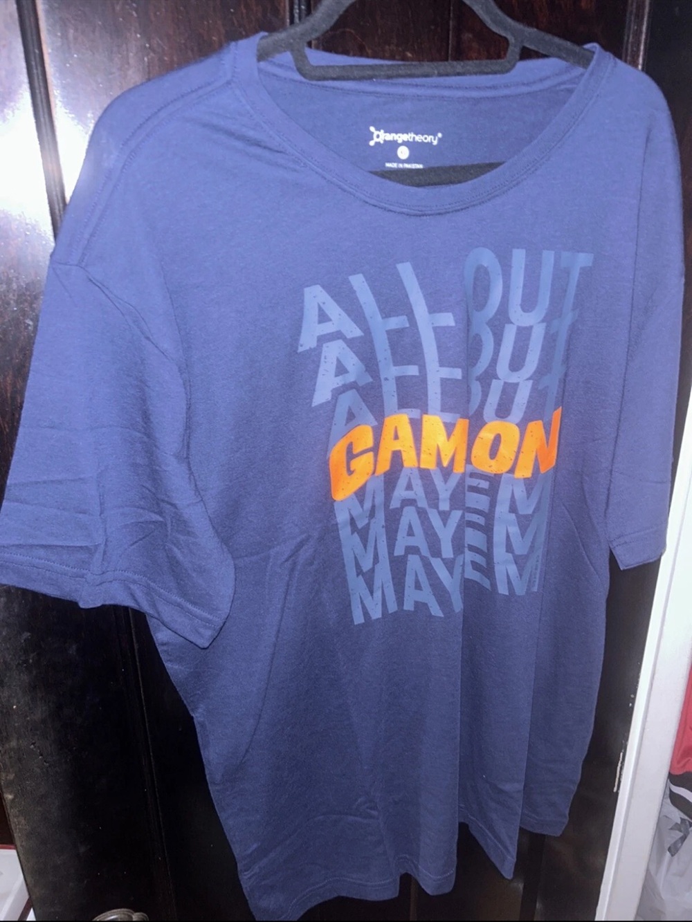 ORANGE THEORY Unisex T Shirt Size XL Blue All Out Mayhem 2025